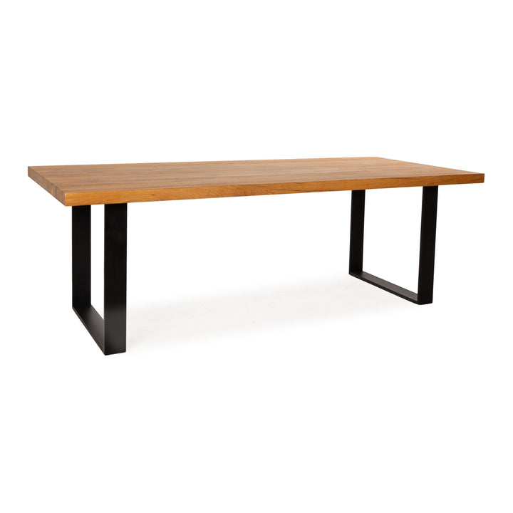 Lorenz&amp;Schmid table à manger en bois chêne brun 230 x 99 x 77 cm