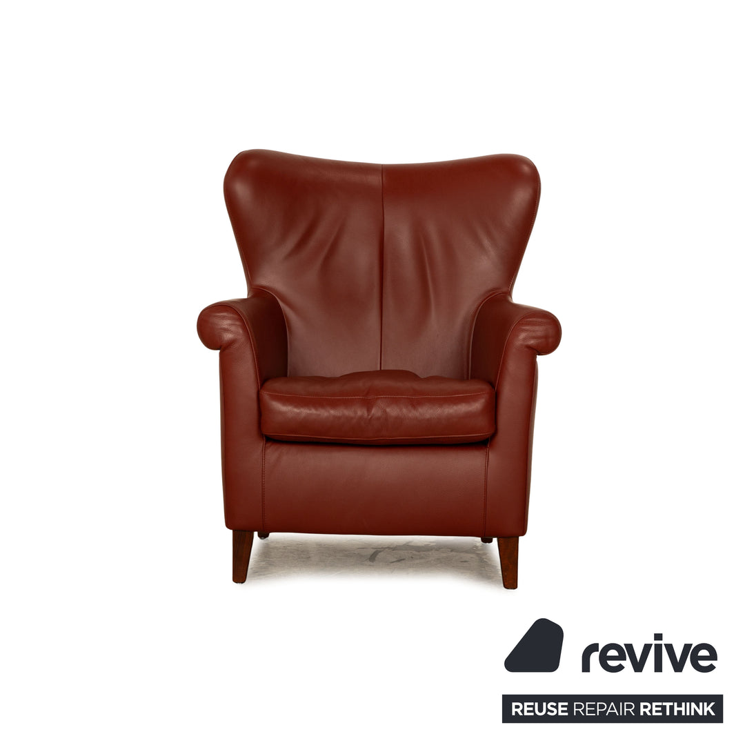 Machalke Amadeo leather armchair red