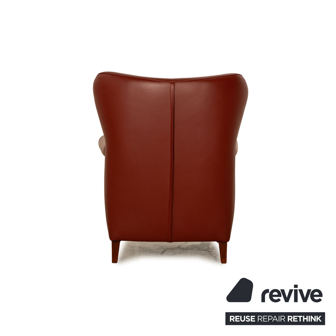 Machalke Amadeo leather armchair red