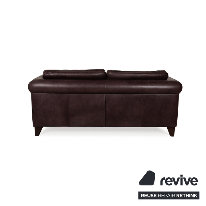 Machalke Amadeo Leather Two-Seater Brown Sofa Couch