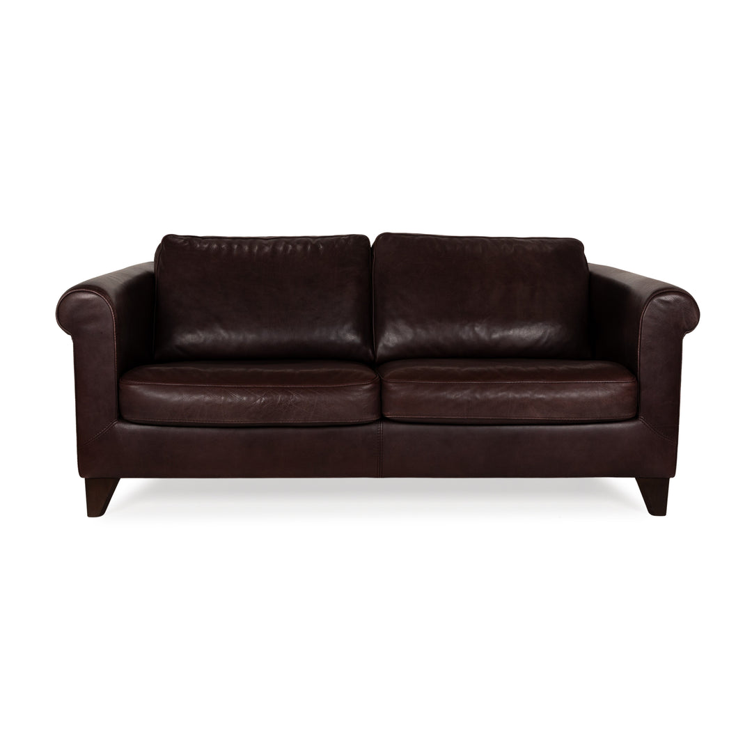 Machalke Amadeo Leather Two-Seater Brown Sofa Couch