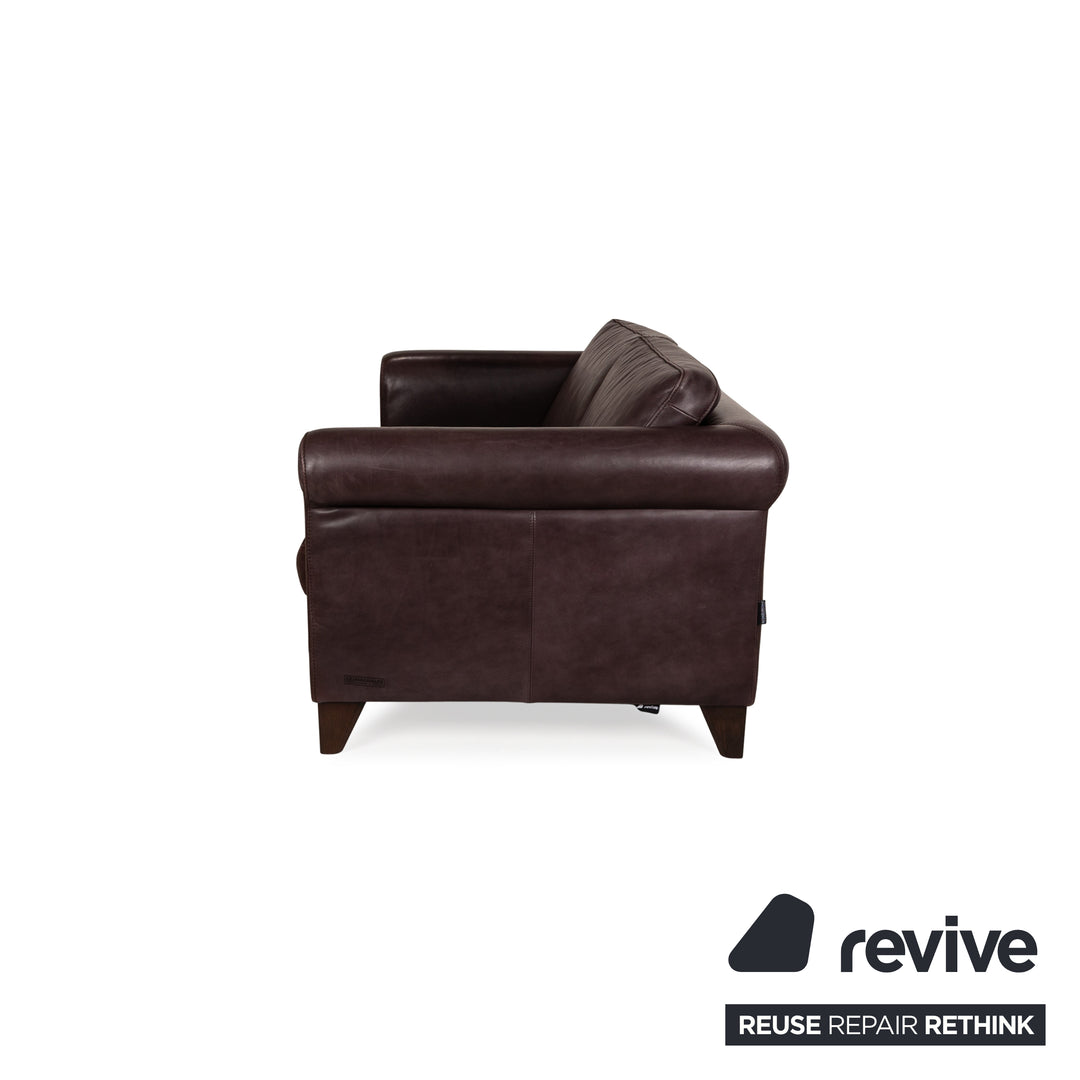 Machalke Amadeo Leather Two-Seater Brown Sofa Couch