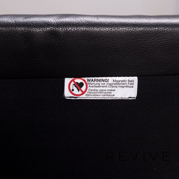 Machalke Black Jack Leder Sofa Schwarz Ecksofa #11665