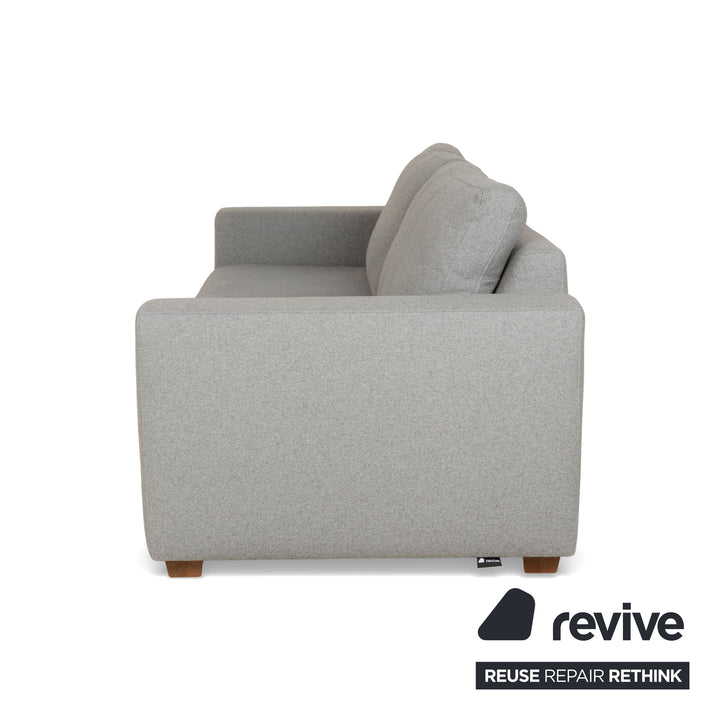 Machalke Dreisitzer Stoff Grau Sofa Couch