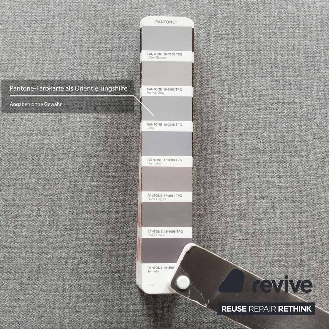 Machalke Dreisitzer Stoff Grau Sofa Couch