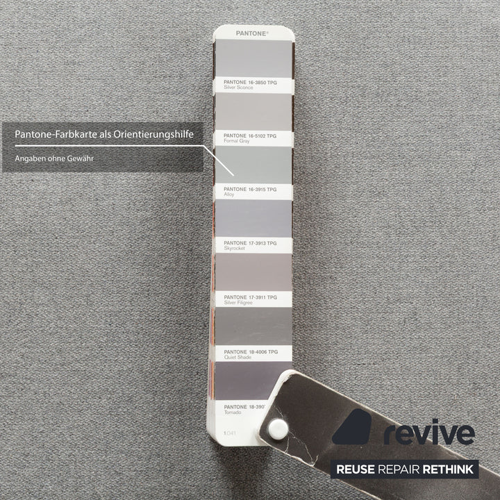 Machalke Dreisitzer Stoff Grau Sofa Couch