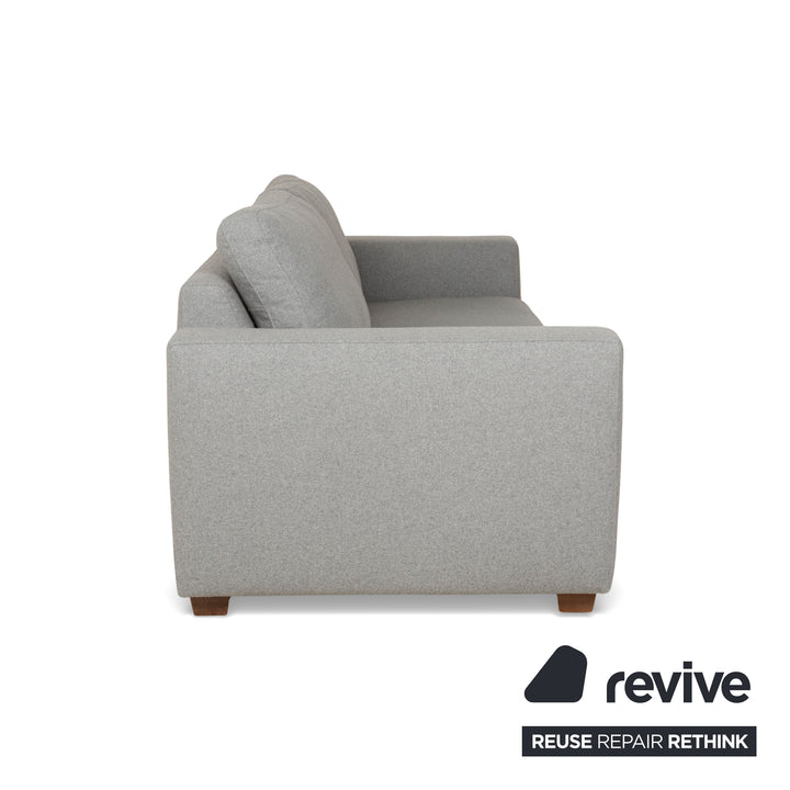 Machalke Dreisitzer Stoff Grau Sofa Couch
