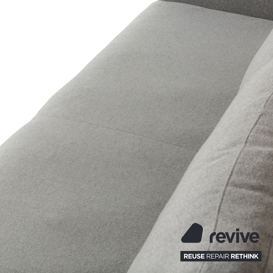 Machalke Dreisitzer Stoff Grau Sofa Couch
