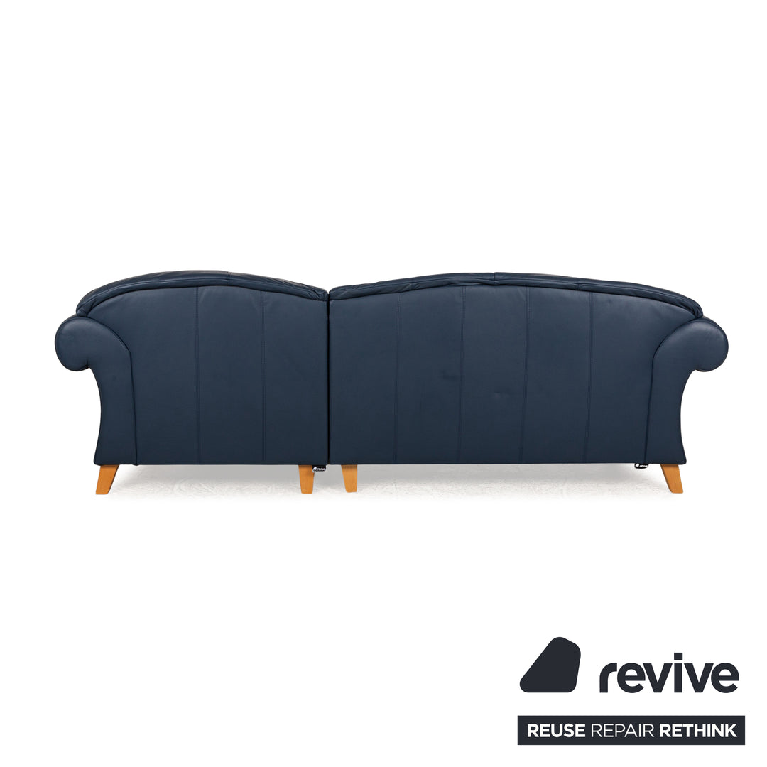 Machalke Leder Ecksofa Blau Recamiere Rechts Sofa Couch