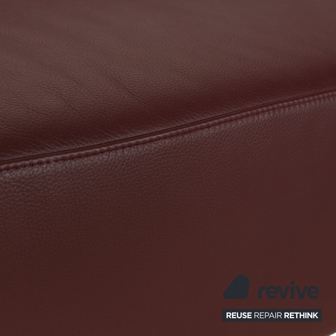 Machalke leather corner sofa brown red sofa couch
