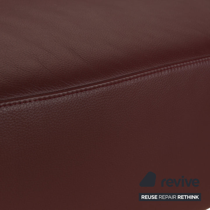 Machalke leather corner sofa brown red sofa couch