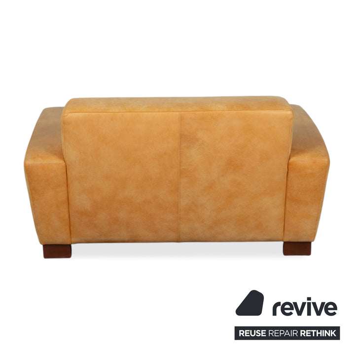 Machalke Leder Sessel Gelb Cognac