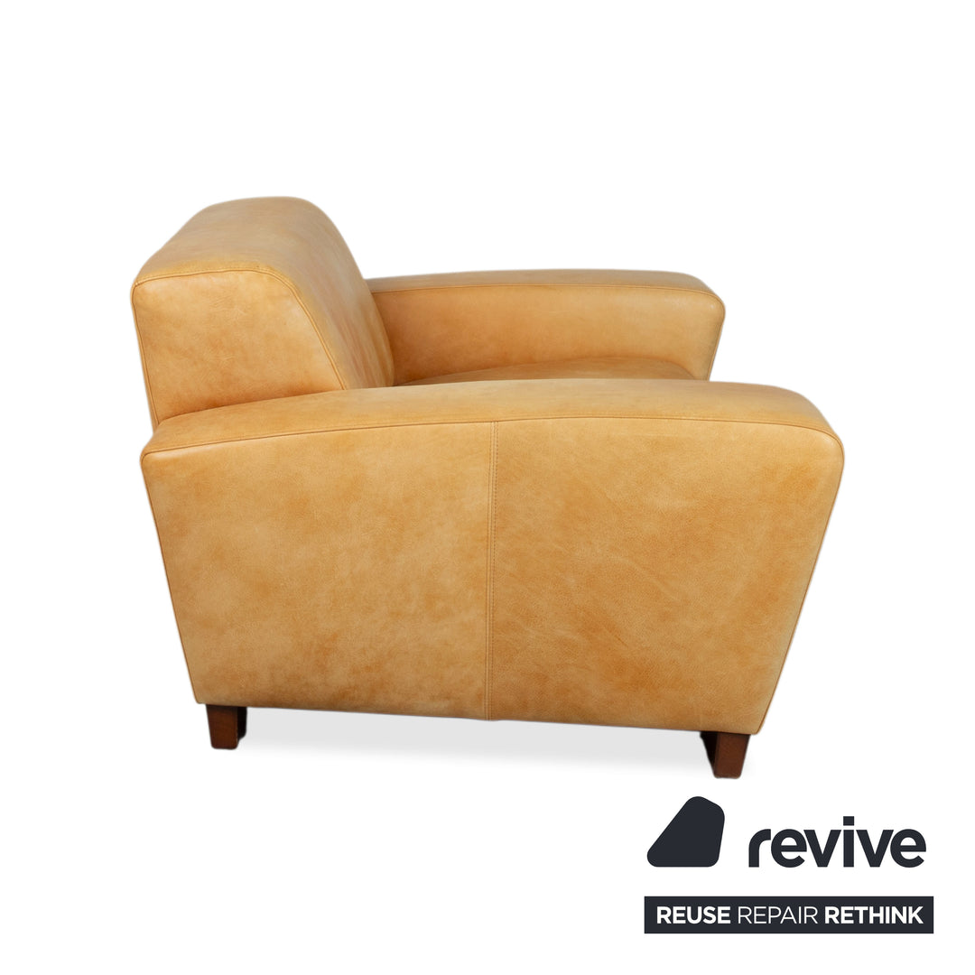 Machalke Leder Sessel Gelb Cognac