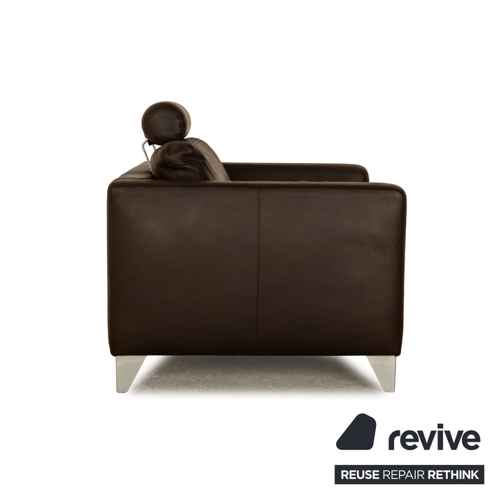 Machalke Loveseat Leder Sessel Braun Vintage