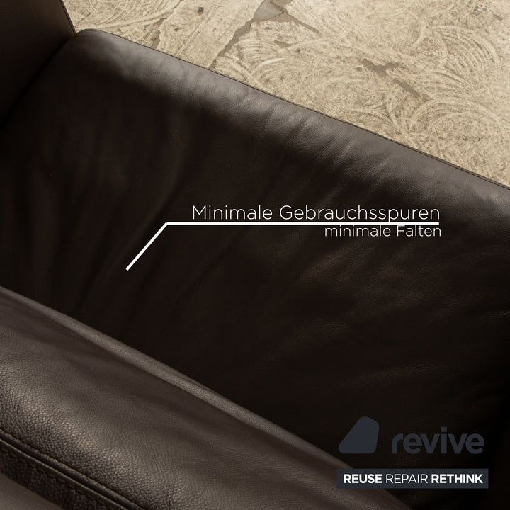 Machalke Loveseat Leder Sessel Braun Vintage