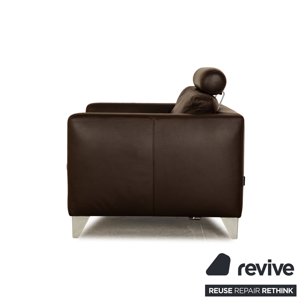 Machalke Loveseat Leder Sessel Braun Vintage