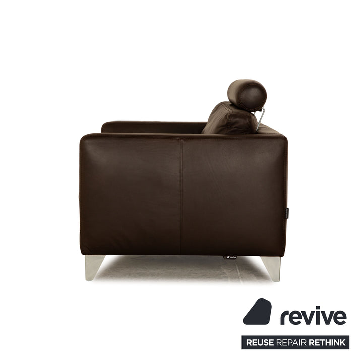 Machalke Loveseat Leder Sessel Braun Vintage