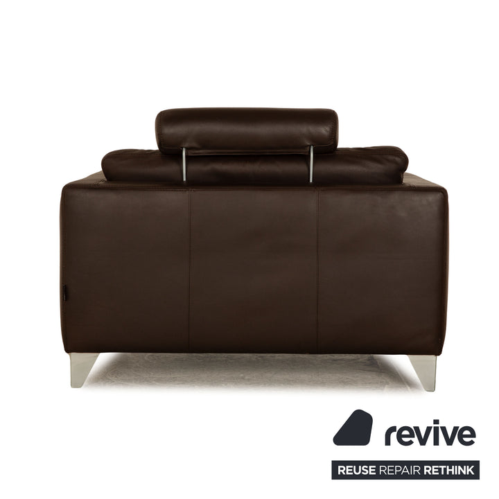 Machalke Loveseat Leder Sessel Braun Vintage