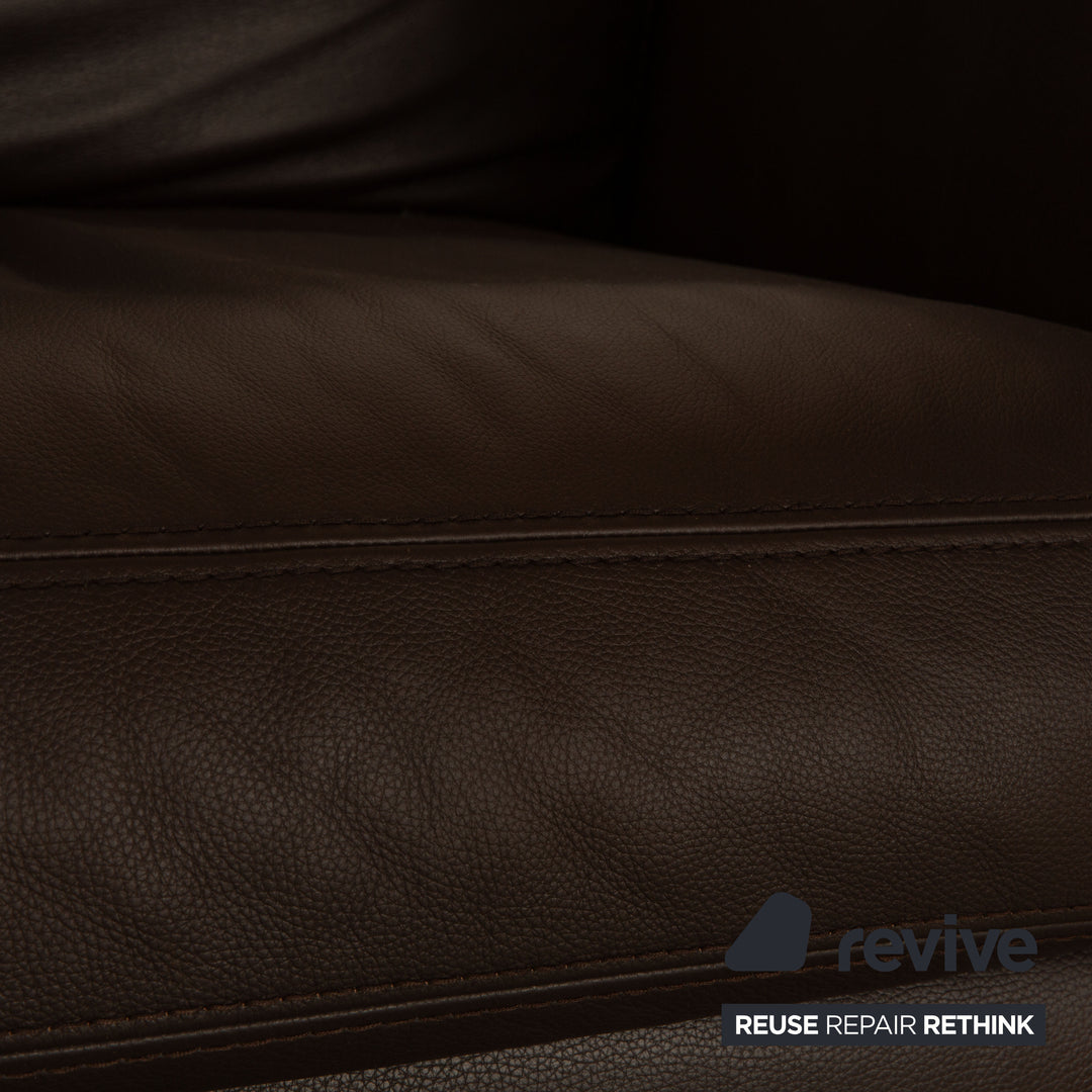 Machalke Loveseat Leder Sessel Braun Vintage