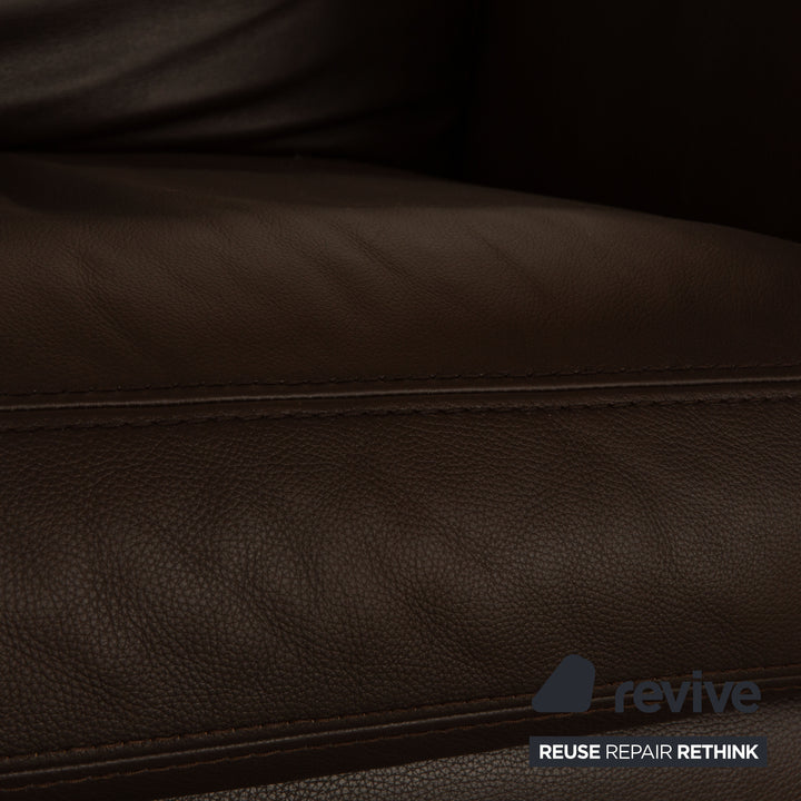 Machalke Loveseat Leder Sessel Braun Vintage