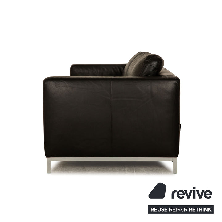 Machalke Manolito ensemble canapé en cuir anthracite fauteuil trois places