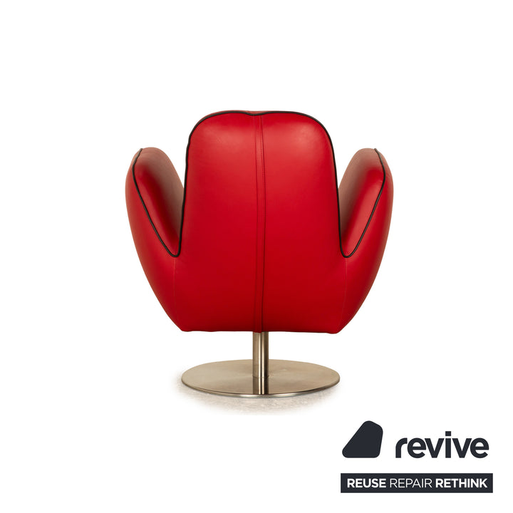 Machalke Pinto Leather Armchair Red