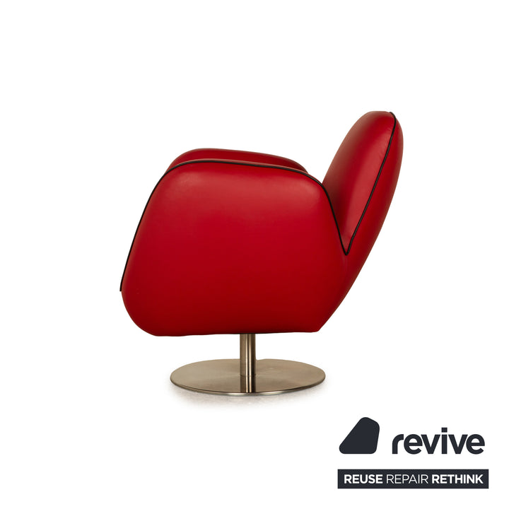 Machalke Pinto Leather Armchair Red