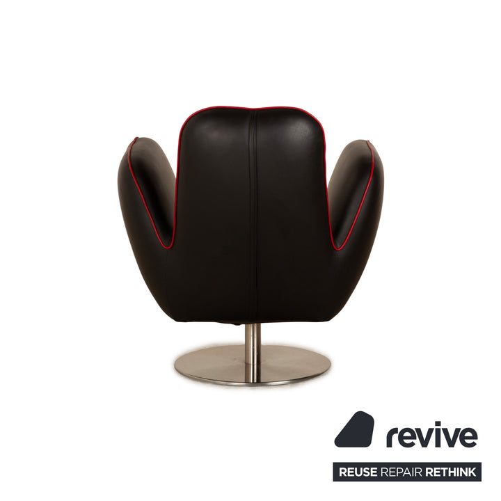 Machalke Pinto Leather Armchair Black