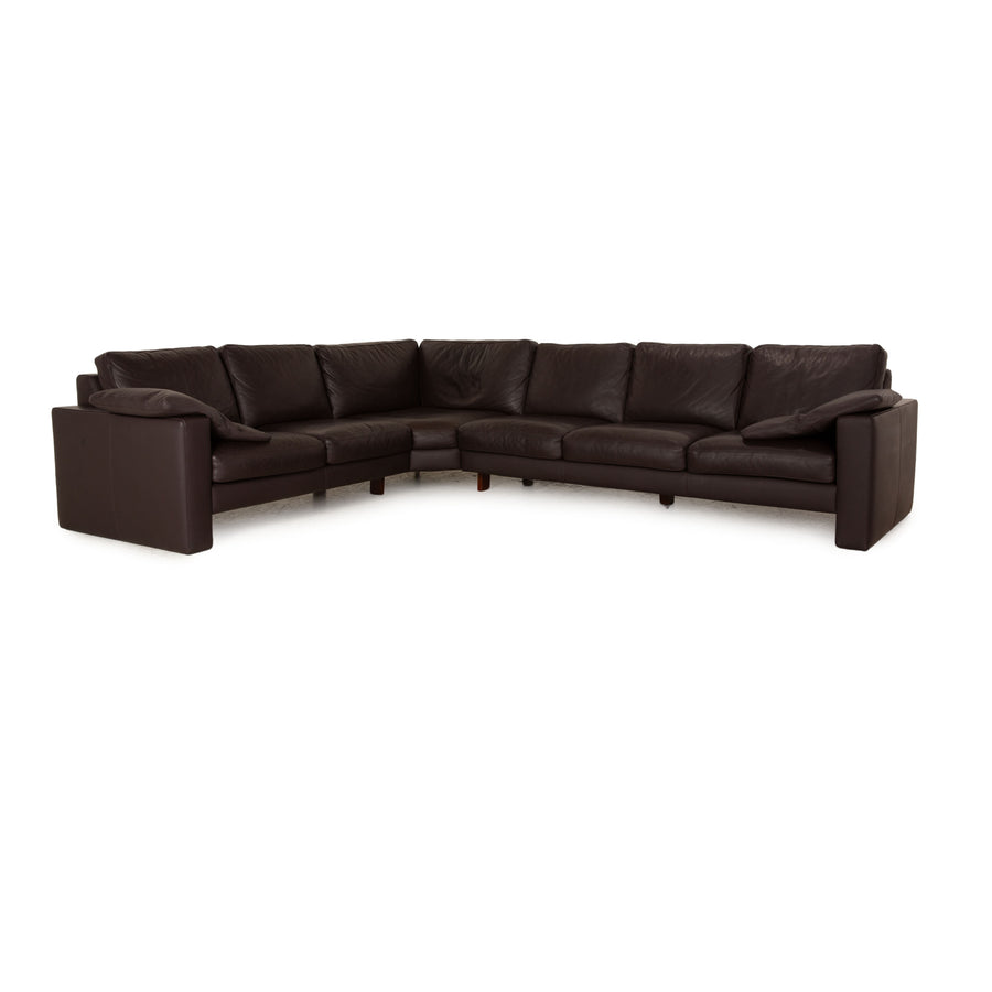 Machalke System Plus Leather Corner Sofa Brown
