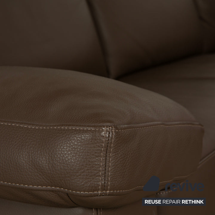Machalke System Plus Leather Corner Sofa Brown Sofa Couch