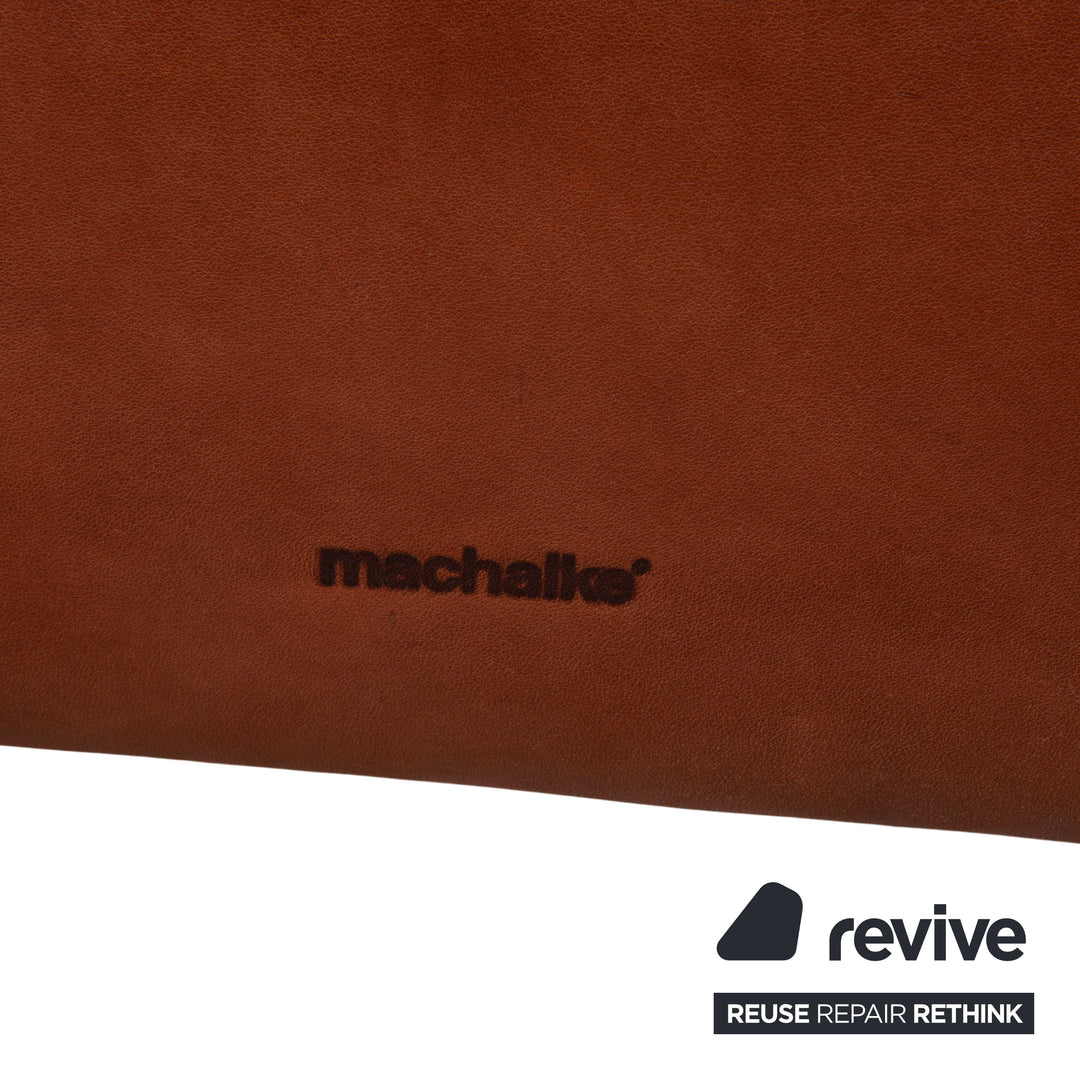Machalke Valentino Dreisitzer Leder Sofa Braun Couch