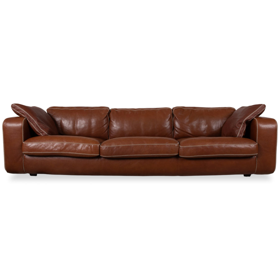 Machalke Valentino Leder Dreisitzer Braun Cognac Sofa Couch