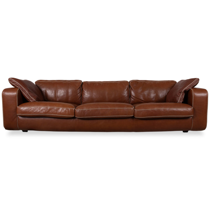 Machalke Valentino Leder Dreisitzer Braun Cognac Sofa Couch
