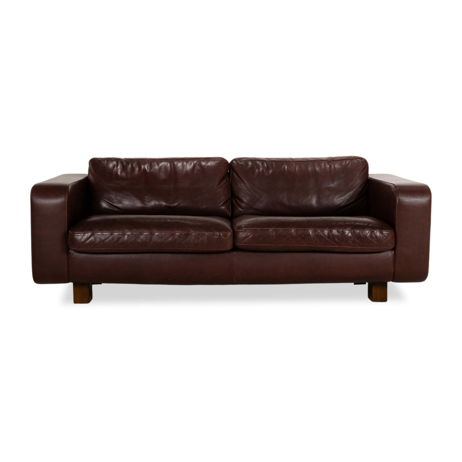 Machalke Valentino Leder Dreisitzer Braun Sofa Couch