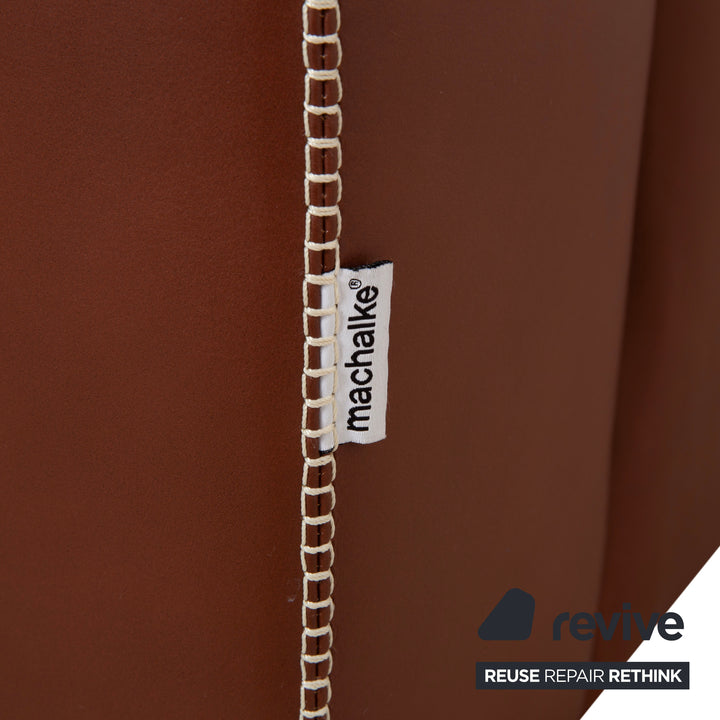 Machalke Valentino Leather Corner Sofa Brown Cognac Sofa Couch