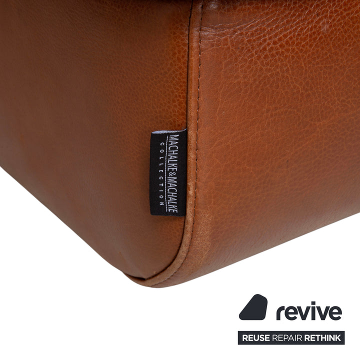 Machalke Valentino Leder Hocker Braun Cognac