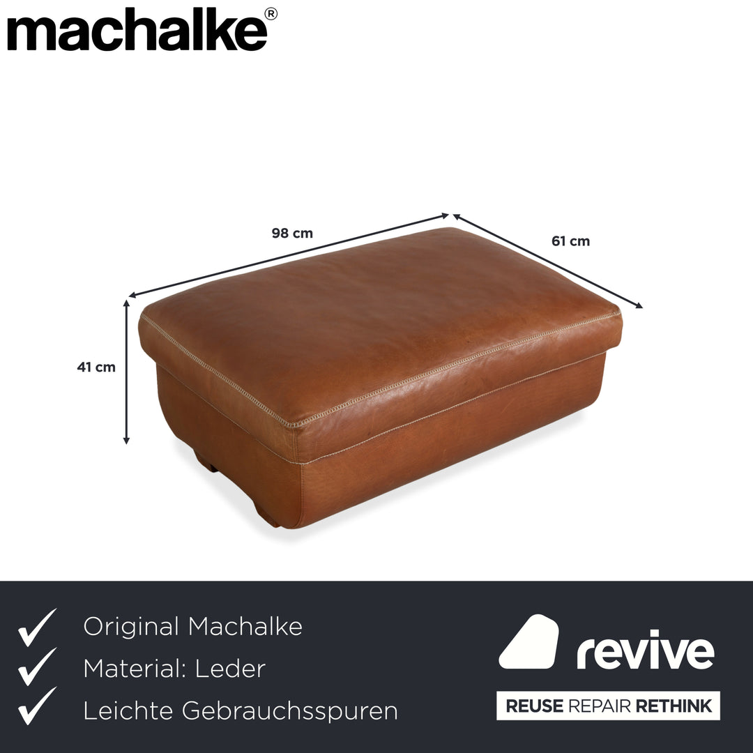 Machalke Valentino Leather Stool Brown