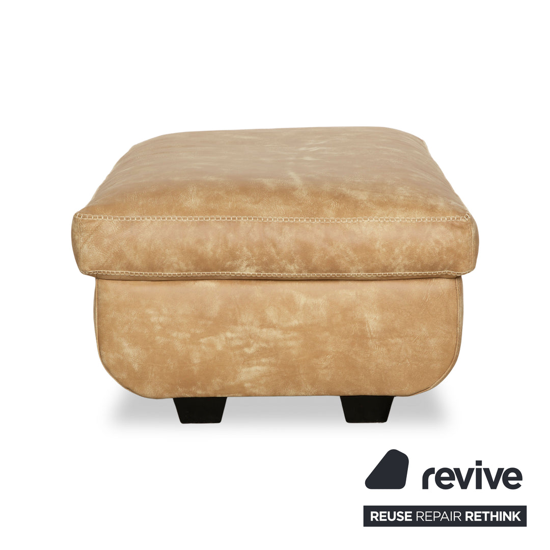 Machalke Valentino Leder Hocker Braun Beige