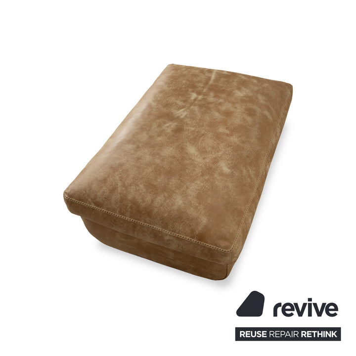 Machalke Valentino Leder Hocker Braun Beige