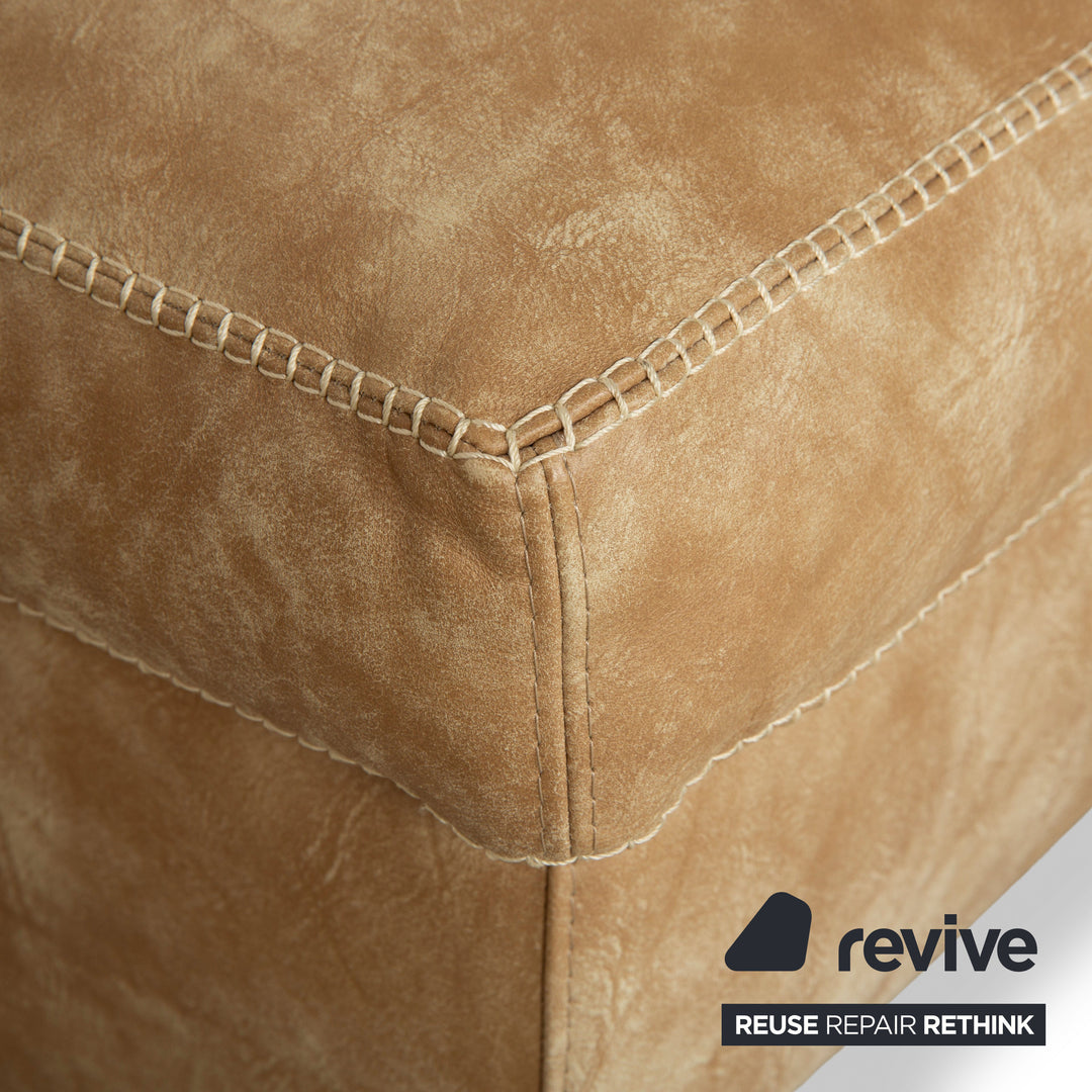 Machalke Valentino Leder Hocker Braun Beige