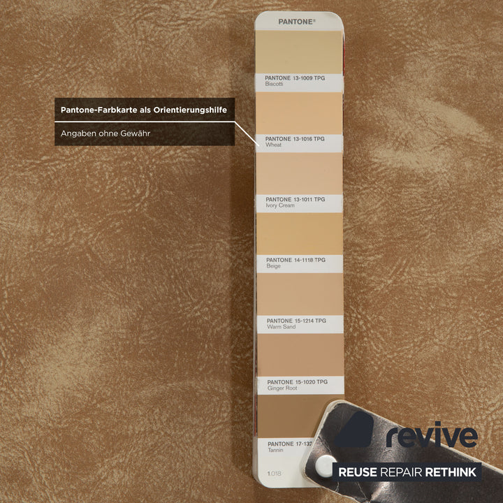 Machalke Valentino Leder Hocker Braun Beige