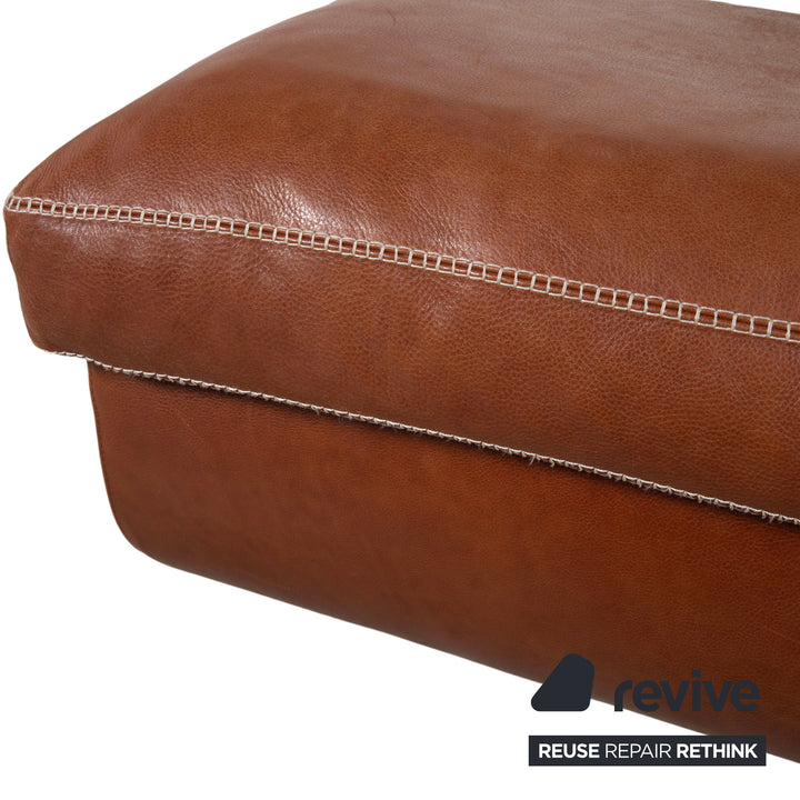 Machalke Valentino Leder Hocker Braun Cognac