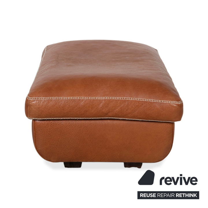 Machalke Valentino Leder Hocker Braun Cognac