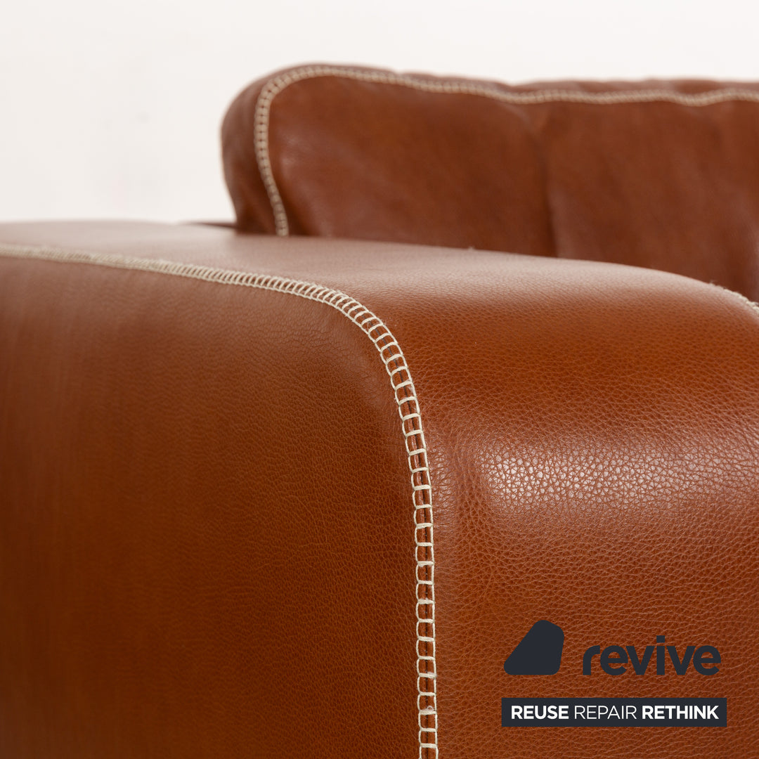 Machalke Valentino Leather Armchair Brown