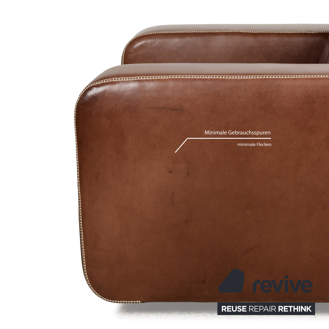 Machalke Valentino Leder Sessel Braun