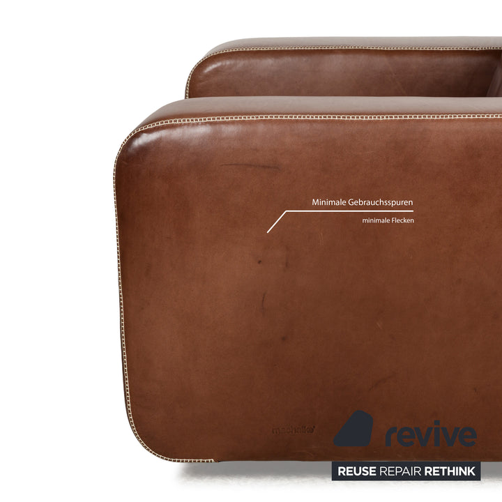 Machalke Valentino Leder Sessel Braun