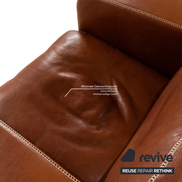 Machalke Valentino Leather Armchair Brown