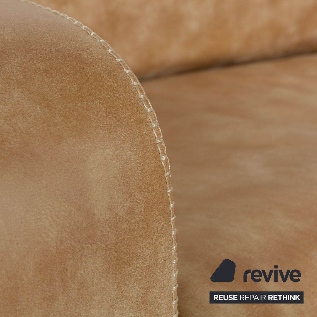 Machalke Valentino Leder Sessel Braun Beige
