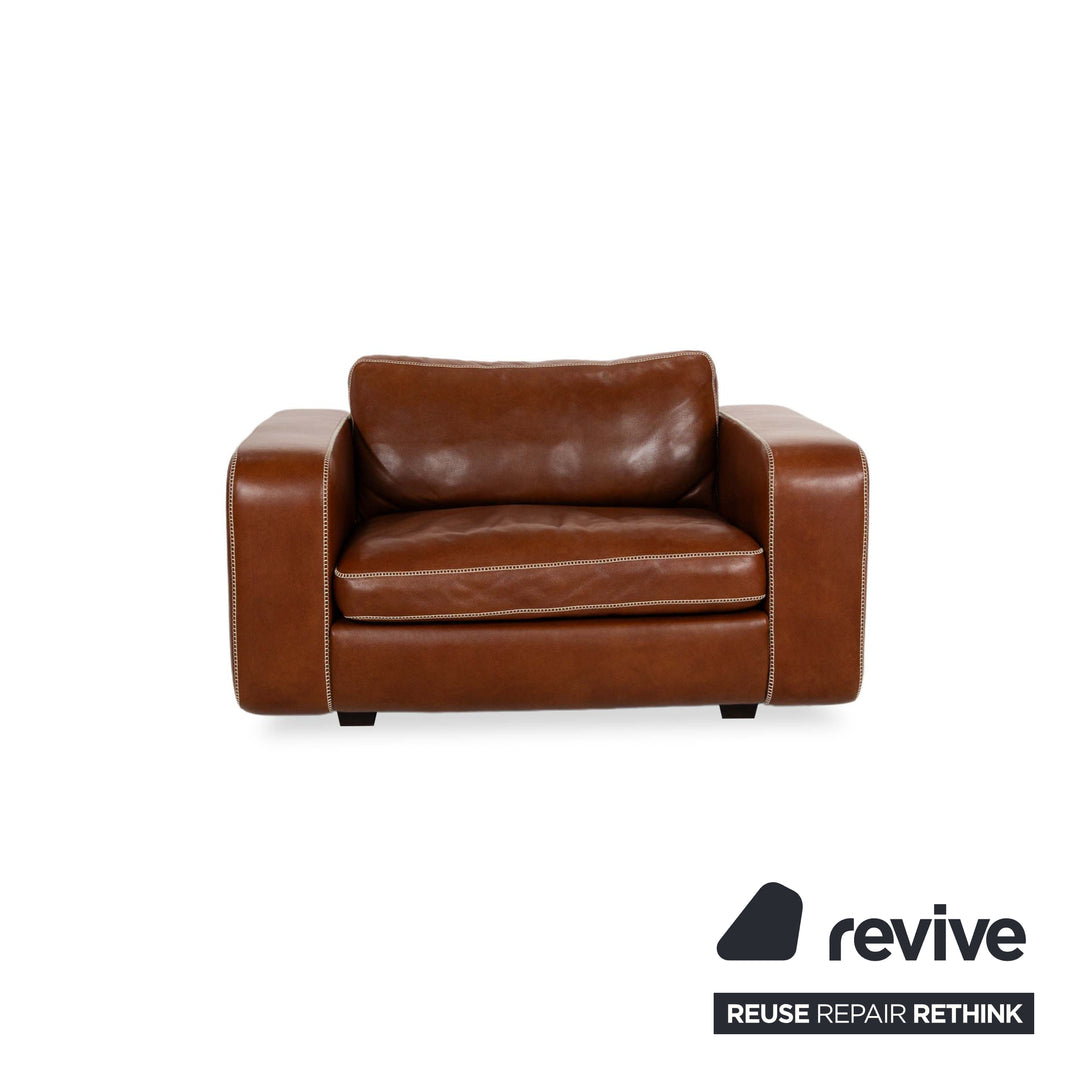 Machalke Valentino Fauteuil En Cuir Marron