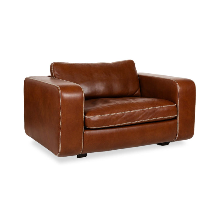 Machalke Valentino Fauteuil En Cuir Marron